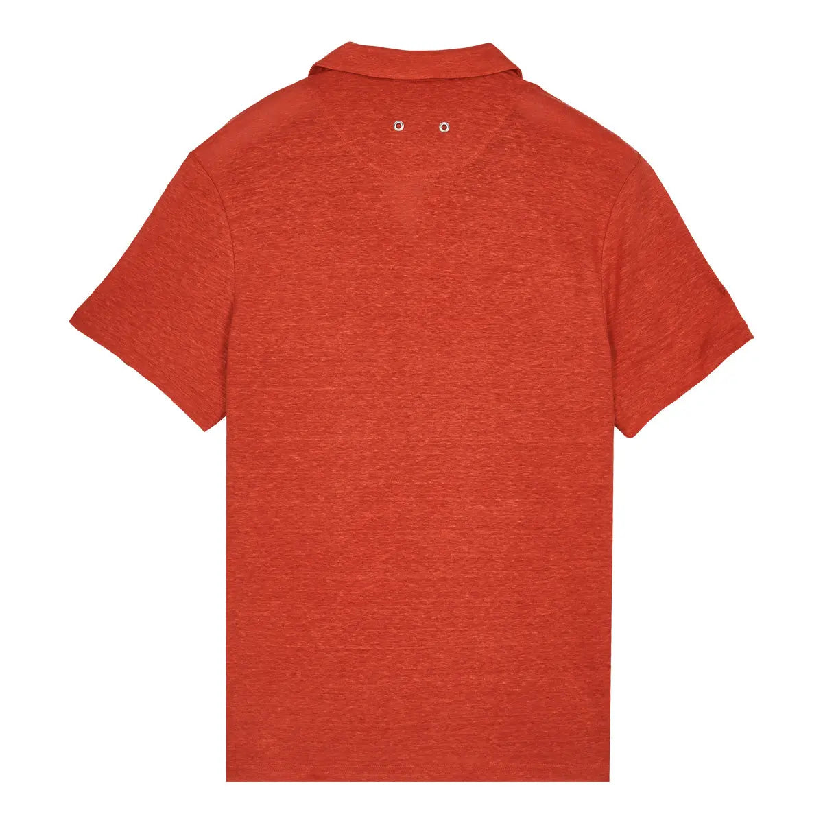 Vilebrequin - Tomette Red Linen Pyramid Polo Shirt S/S POLOS Vilebrequin