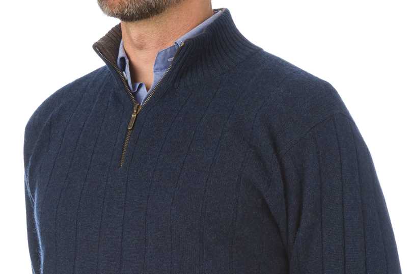 Pure Cashmere Zip Sweater