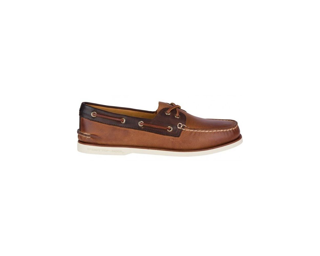 Mens Shoes Slip-on shoes Boat and deck shoes Sperry Top-Sider Leather gold Cup Original Boat Shoe Tan in Brown for Men 