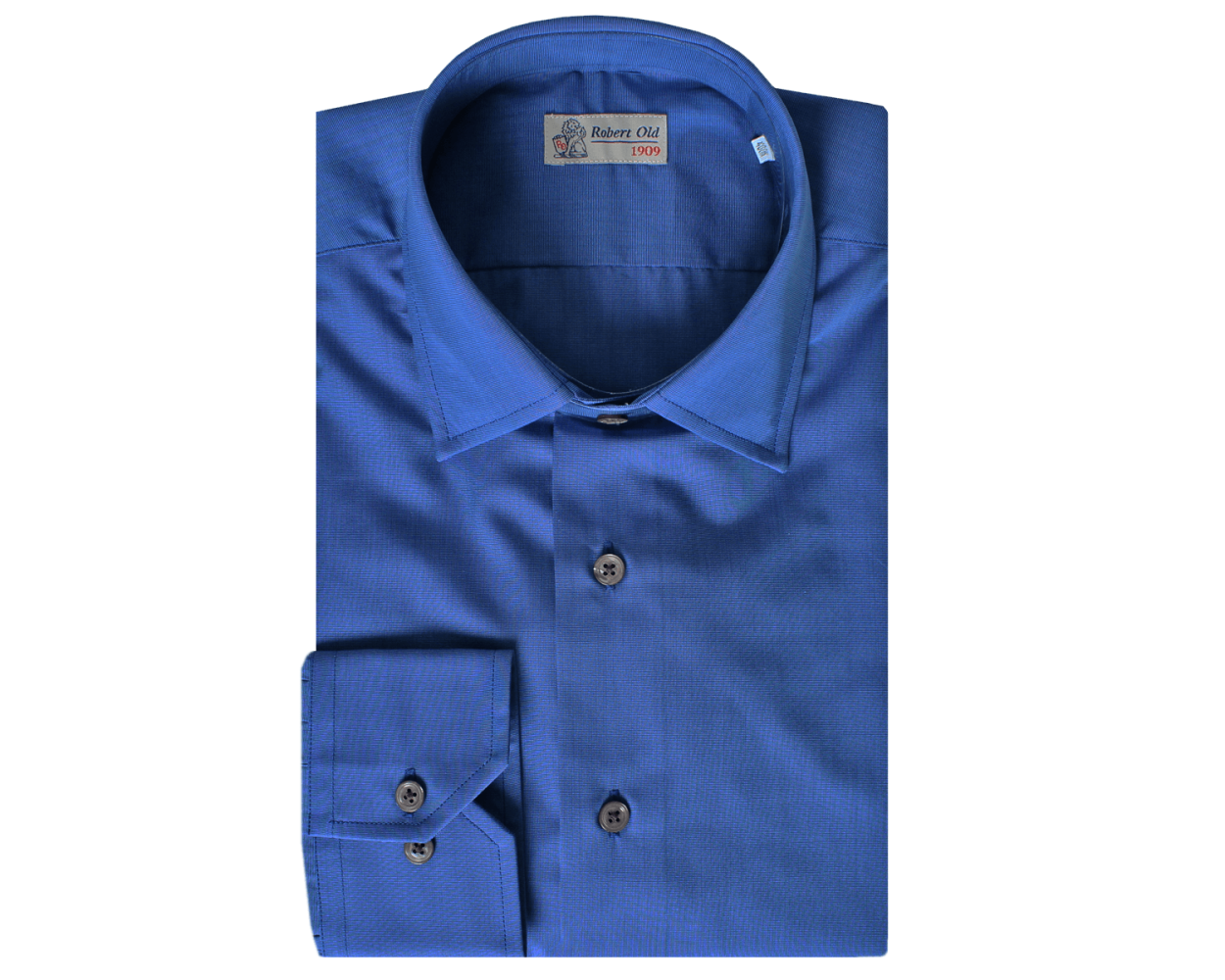 Robert Old Royal Blue Pure Cotton Long Sleeve Shirt