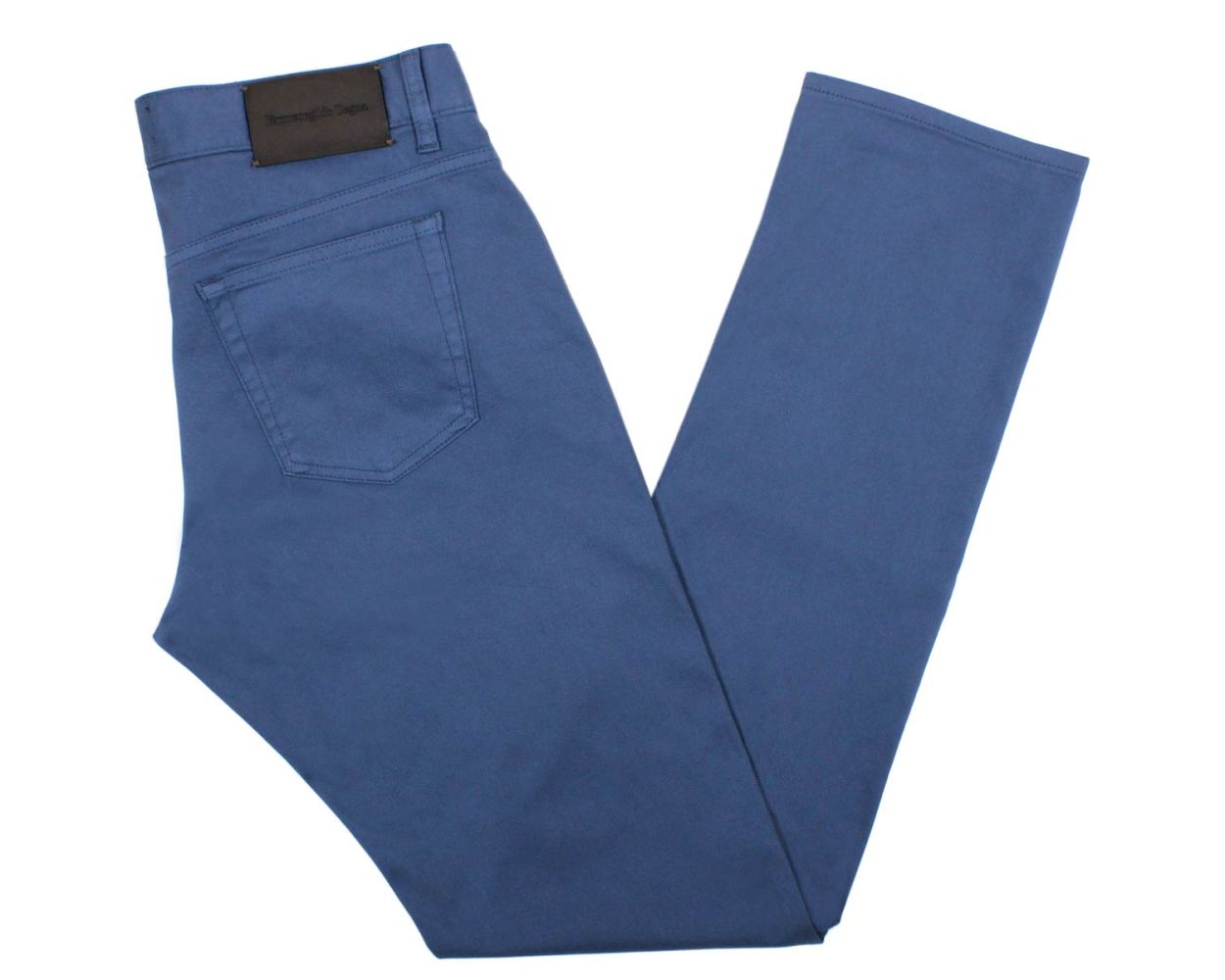 Ermenegildo Zegna Slate Blue Cotton Jeans