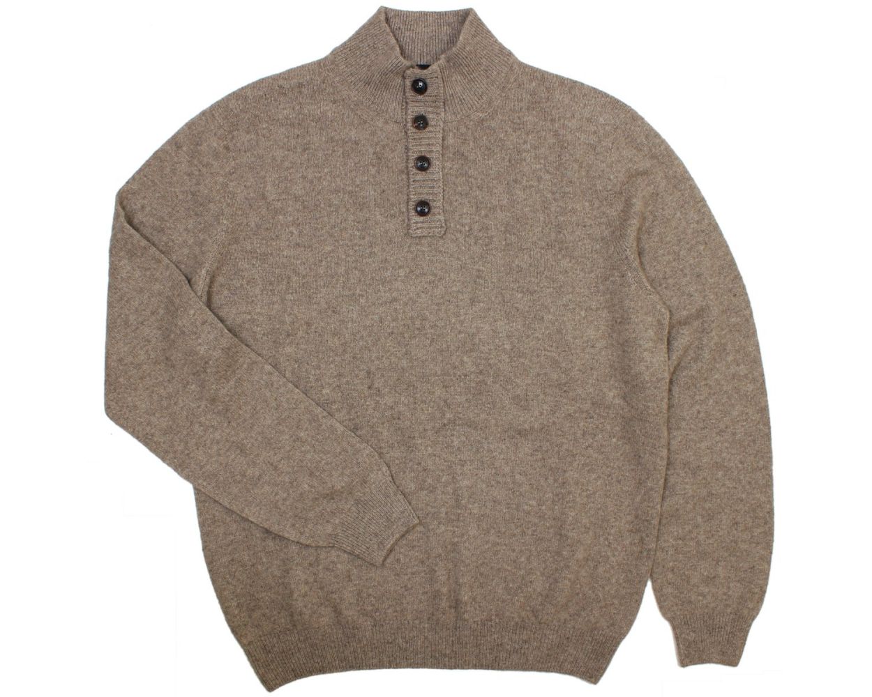 Ermenegildo Zegna Taupe 100% Yak Wool Sweater | Robert Old