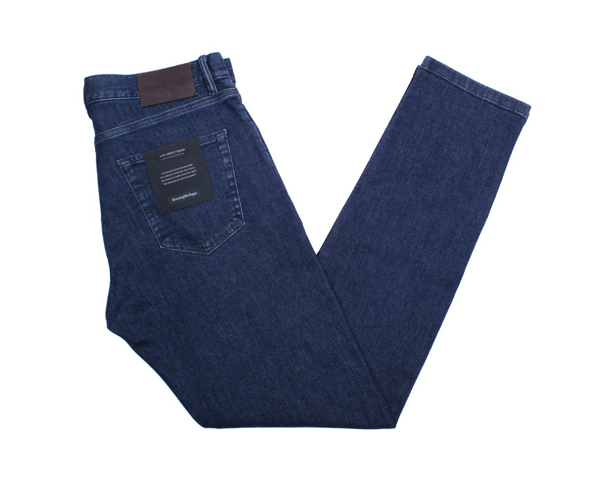 Ermenegildo Zegna Cotton-linen 5-pocket Jeans in Blue for Men Mens Clothing Jeans Straight-leg jeans 