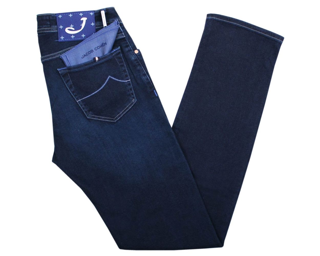 Jacob Cohen Limited Edition Dark Washed Japanese Denim J622 Fit Jeans
