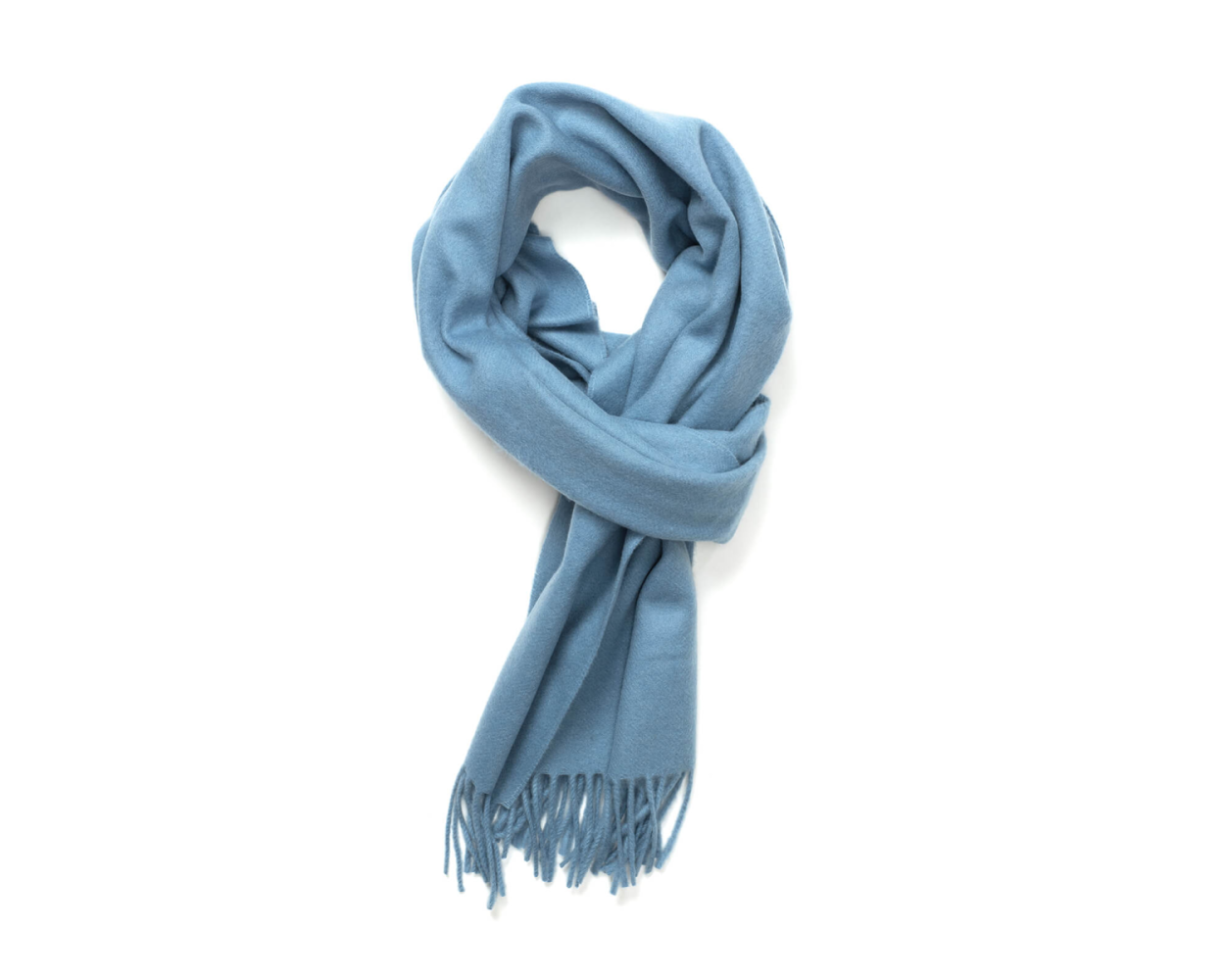 Robert Old Light Blue Pure Cashmere Scarf