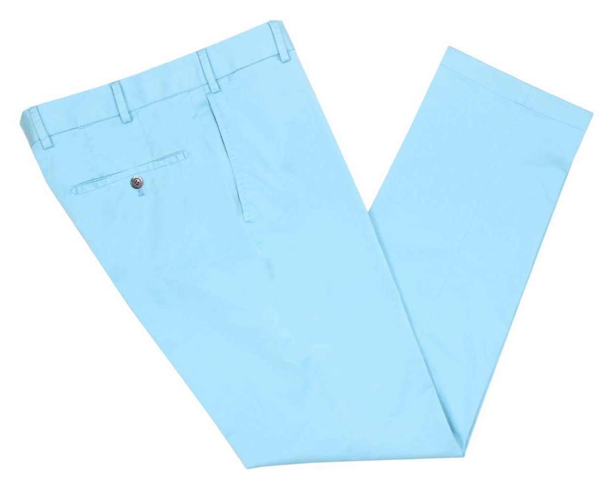 Hiltl Turquoise Cotton Contemporary Fit Chino Trousers