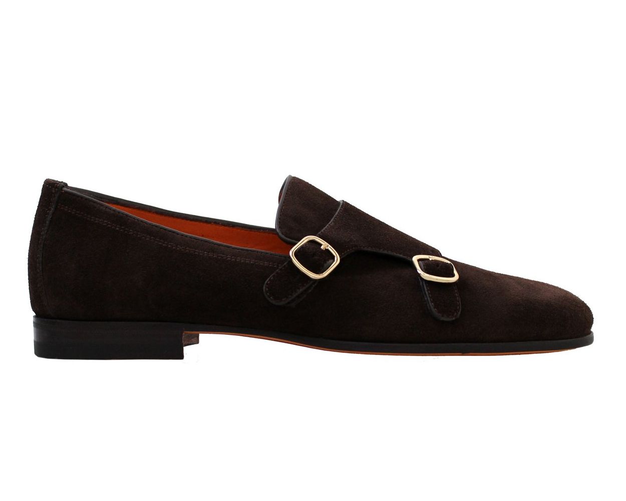 suede buckle loafers