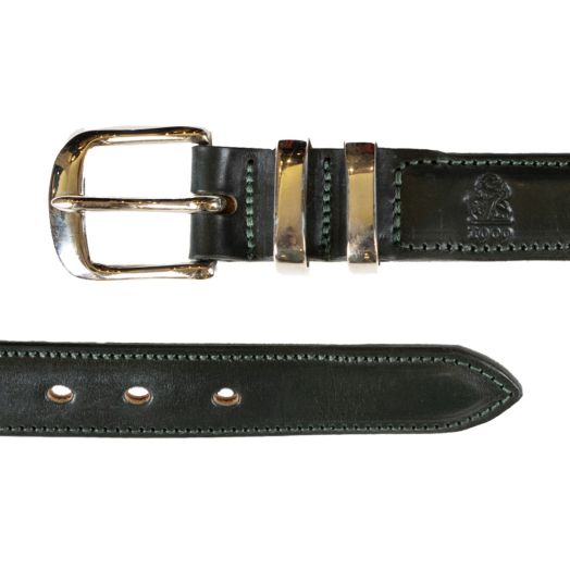 Green 'Tamar' Bridle Hide Leather Belt 