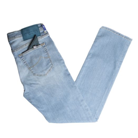 Light Wash ‘Bard’ Slim Fit Stretch Jeans       