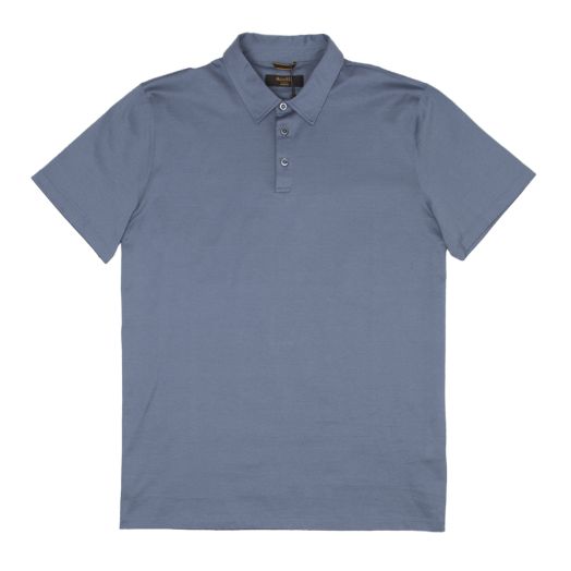 Moorer, Light Blue 'Pachino' Cotton Jersey Polo Shirt 