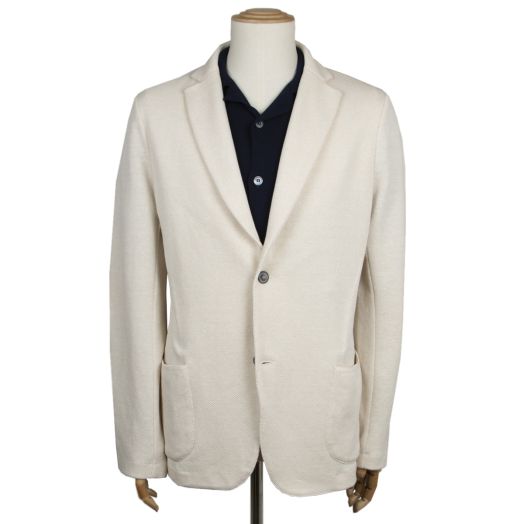Robert Old, Cream Linen & Cotton Italian Knitted Unstructured Blazer 