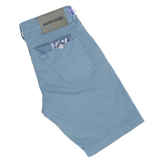 Jacob Cohen, Steel Blue Lou Five Pocket Shorts 