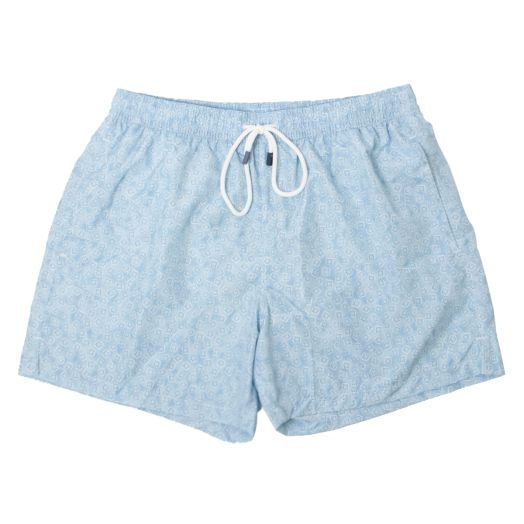 Fedeli, Light Blue 100% Recycled Polyester Swim Shorts 