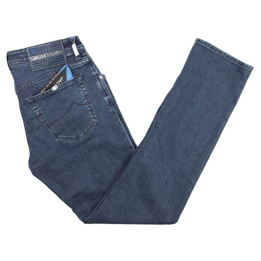 Dark Wash 'Nick' Stretch Slim Fit Jeans 