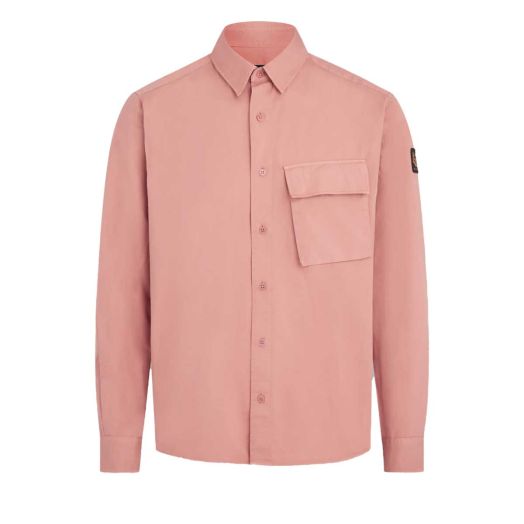 Scale Rust Pink Long Sleeve Shirt 