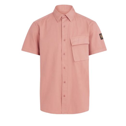Scale Rust Pink Short Sleeve Shirt