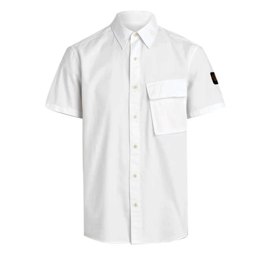 Scale Short White Sleeve Shirt