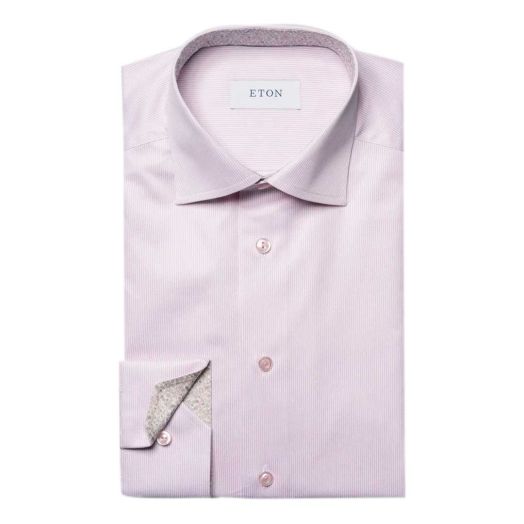 Pink Fine Striped Signature Twill Shirt