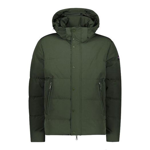 Army Green 4X4 Stretch Save the Sea Puffer Jacket