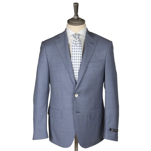 Light Blue 100% Wool Suit
