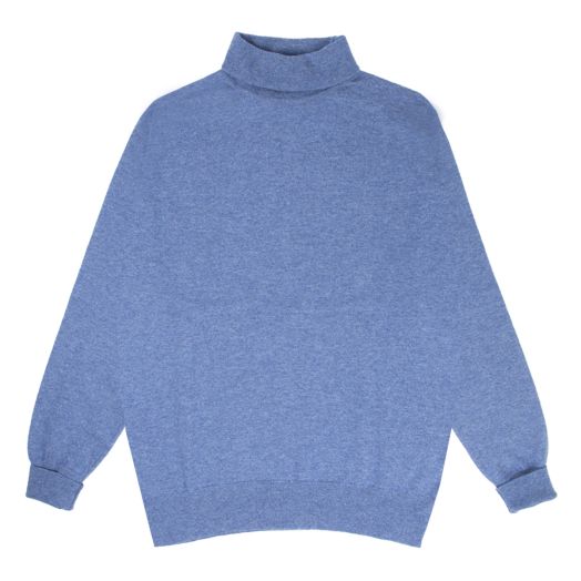 Lapis Elgin 2ply Roll Neck Cashmere Sweater 