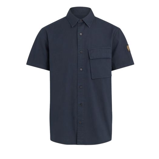 Scale Skyline Blue Short Sleeve  Shirt