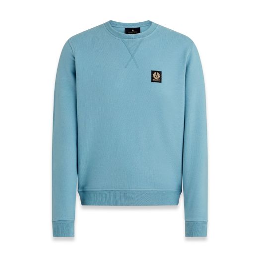 Arctic Blue Jersey Cotton Crewneck Sweatshirt