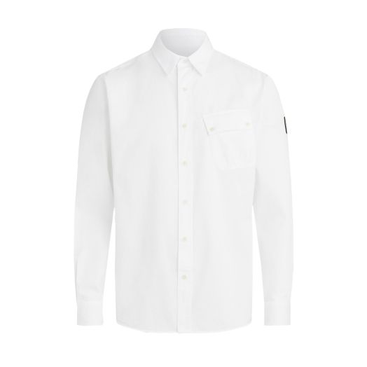 White ‘Pitch’ Cotton Twill Shirt