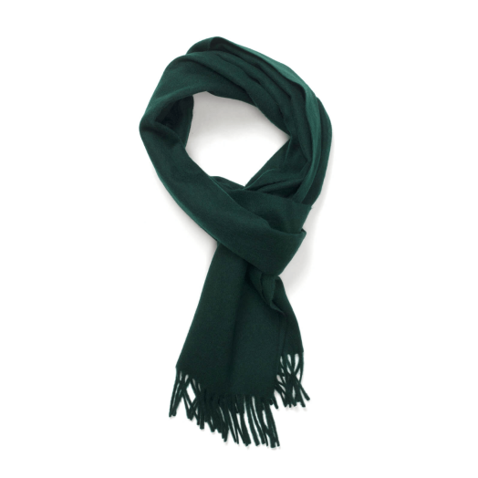 Bottle Green Classic Cashmere Scarf