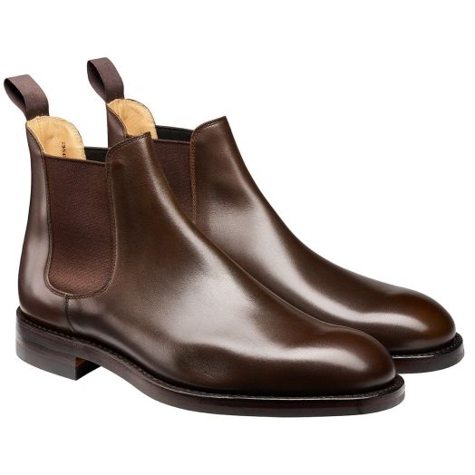Crockett & Jones Chelsea 5 Dark Brown Calf Leather Boots