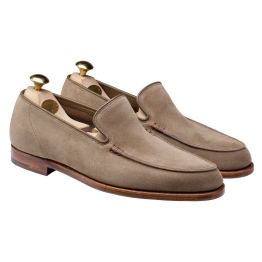 Salcombe Khaki Suede Unstructured Loafer