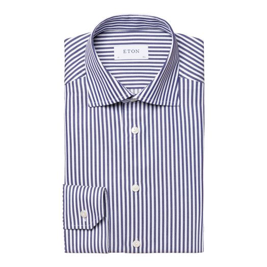 Dark Blue Bengal Stripe Contemporary Fit Shirt