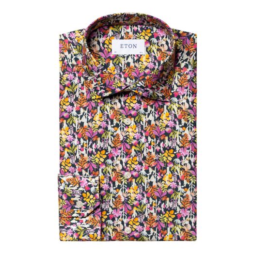 Multi Colour Floral Print Slim Fit Shirt