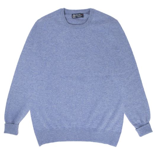 Lapis Blue Highclere Cashmere Crew Neck Sweater