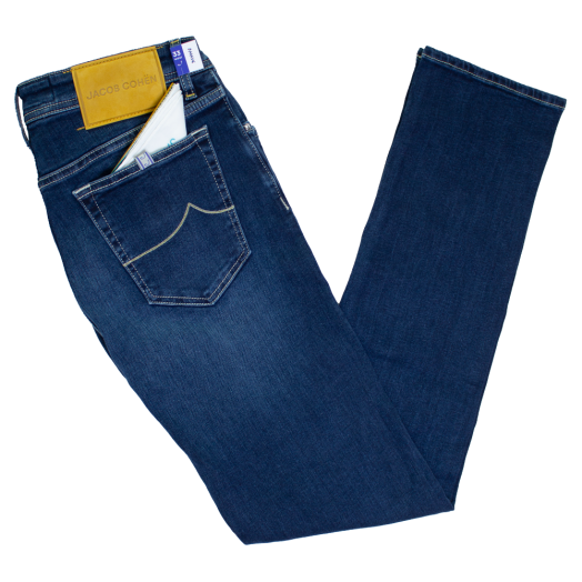 Dark Blue ‘Bard – J688’ Slim Fit Stretch Jeans