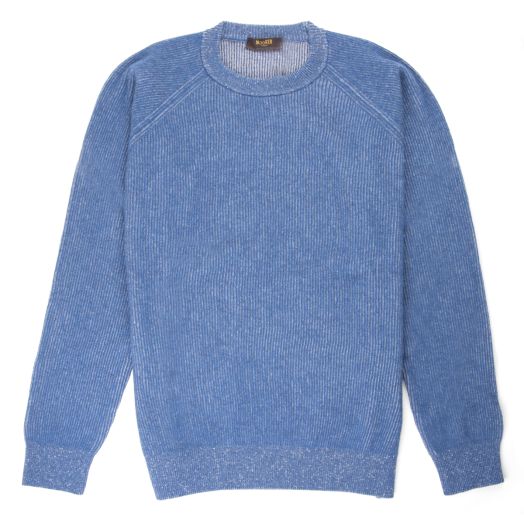 China Blue ‘Frankie’ Vanisé Knit Crew Neck Sweater