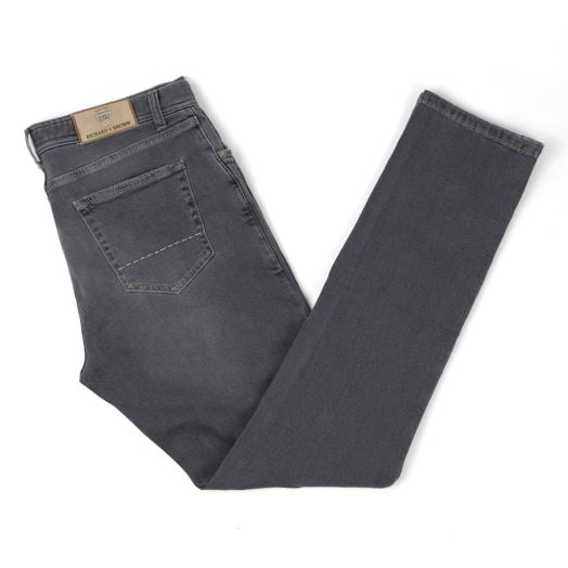 Washed Grey Cashmere Denim 'Milano' Regular Fit Jeans