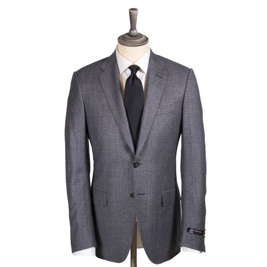 Grey Prince of Wales Check Wool Suit