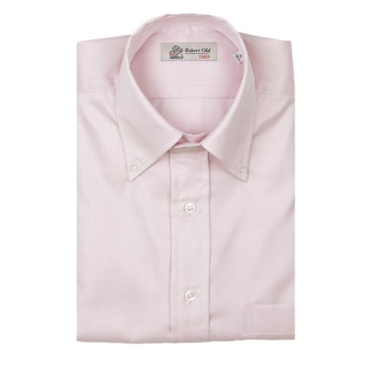Light Pink Swiss Genio Voyage Cotton Oxford Shirt