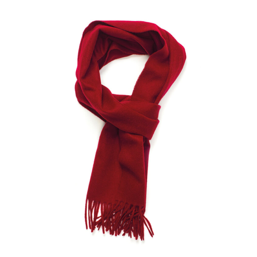 Red Pure Cashmere Scarf