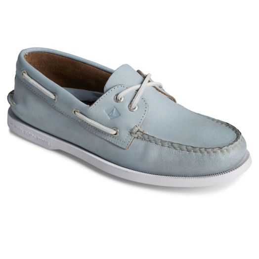 Sperry Light Blue Whitewashed Authentic Original Boat Shoes