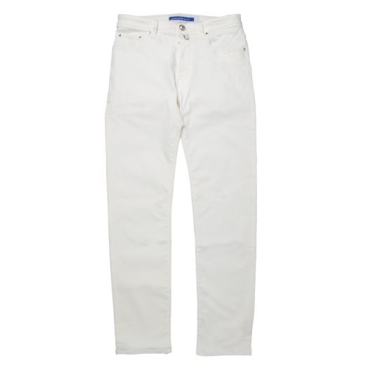 White 'Bard' Stretch Slim Fit Jeans