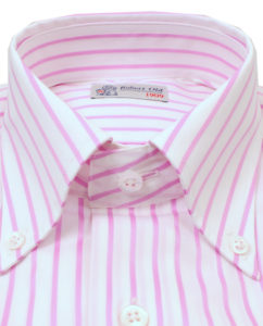 Robert Old Pink and White Stripe Shirt
